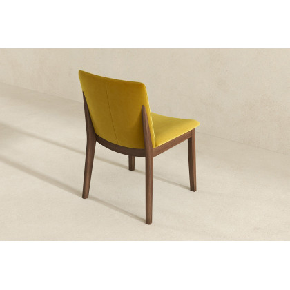 Ashcroft Laura Velvet Upholstered Solid Wood Dining Chair (Set Of 2) - Gold
