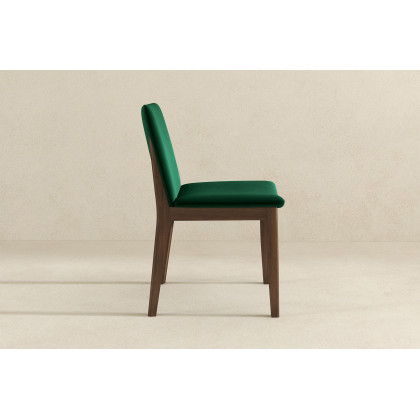 Ashcroft Laura Velvet Upholstered Solid Wood Dining Chair (Set Of 2) - Green