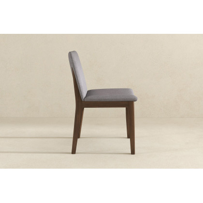 Ashcroft Laura Linen Upholstered Solid Wood Dining Chair (Set Of 2) - Light Gray