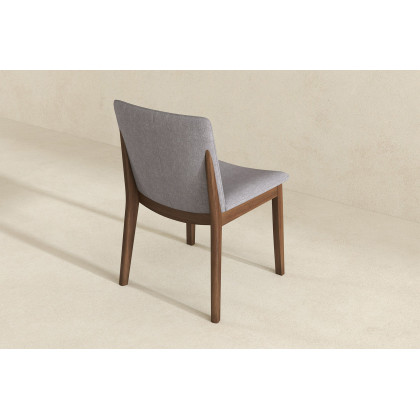 Ashcroft Laura Linen Upholstered Solid Wood Dining Chair (Set Of 2) - Light Gray