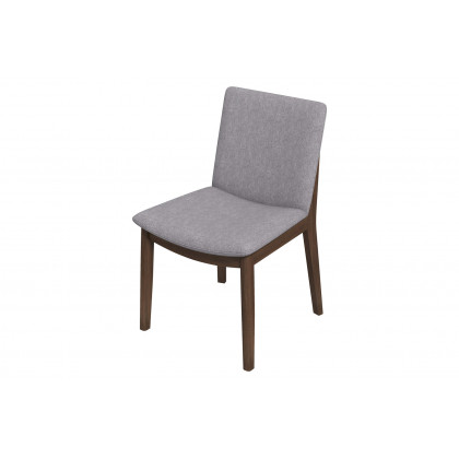 Ashcroft Laura Linen Upholstered Solid Wood Dining Chair (Set Of 2) - Light Gray