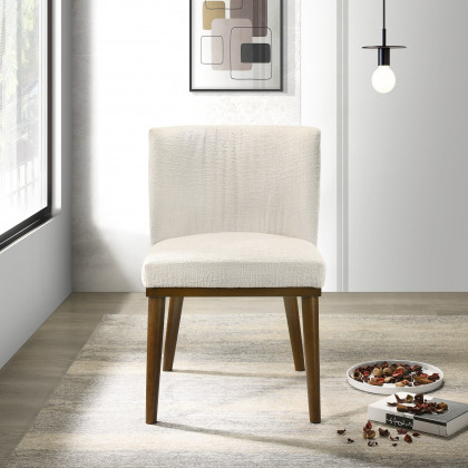 Ashcroft Daley Fabric Dining Chair (Set Of 2) – White