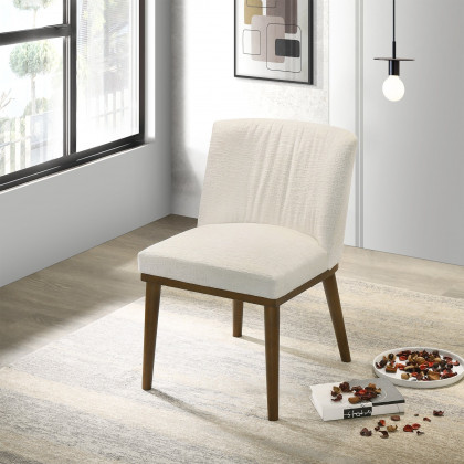 Ashcroft Daley Fabric Dining Chair (Set Of 2) – White