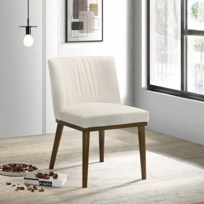 Ashcroft Daley Fabric Dining Chair (Set Of 2) – White