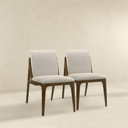 Ashcroft Grivelle Dining Chair (Set Of 2) - Cream Fabric