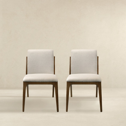 Ashcroft Grivelle Dining Chair (Set Of 2) - Cream Fabric