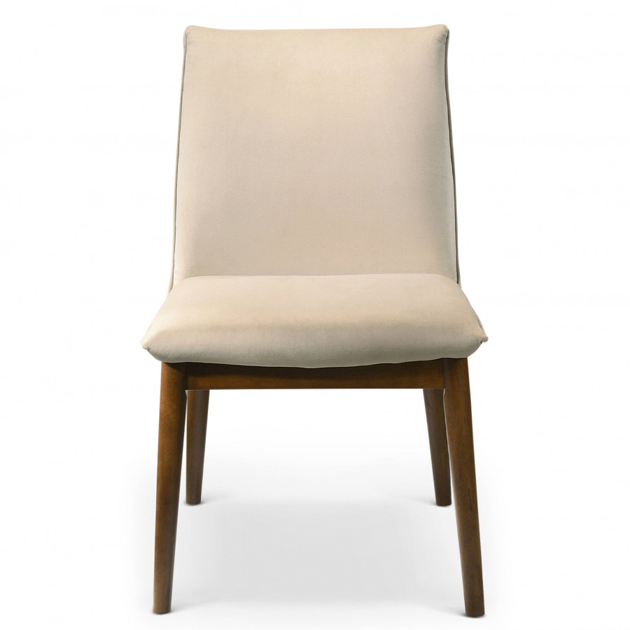 Ashcroft Monza Velvet Dining Chair (Set Of 2) - Beige