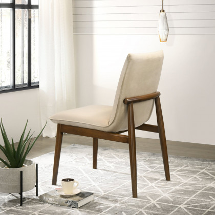 Ashcroft Monza Velvet Dining Chair (Set Of 2) - Beige