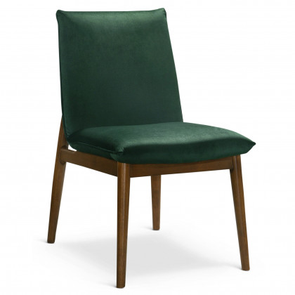 Ashcroft Monza Velvet Dining Chair (Set Of 2) - Dark Green