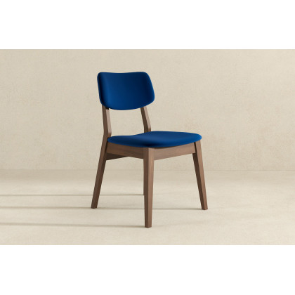 Ashcroft Velvet Solid Back Side Chair (Set Of 2) - Blue