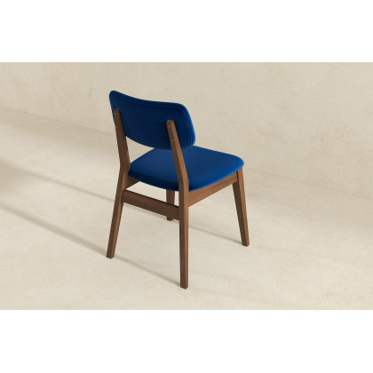 Ashcroft Velvet Solid Back Side Chair (Set Of 2) - Blue