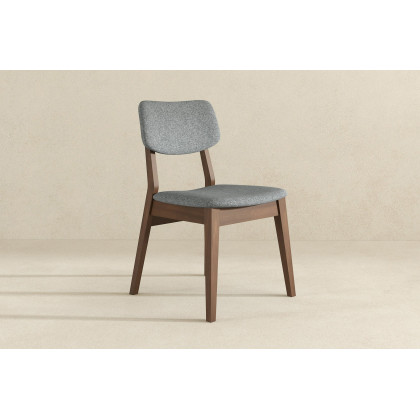 Ashcroft Fabric Solid Back Side Chair (Set Of 2) - Dark Gray