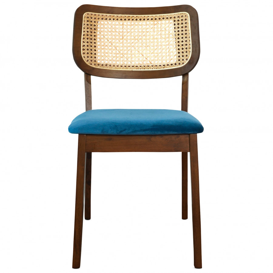 Ashcroft Kaden Dining Chair (Set Of 2) - Navy Blue Velvet