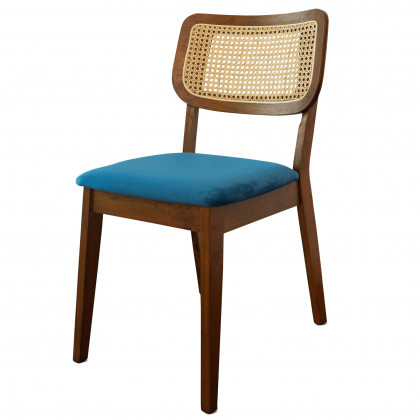 Ashcroft Kaden Dining Chair (Set Of 2) - Navy Blue Velvet