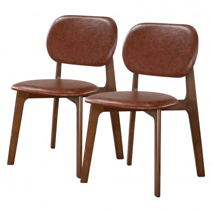 Ashcroft - Kelsey Leather Dining Chair (Set Of 2)