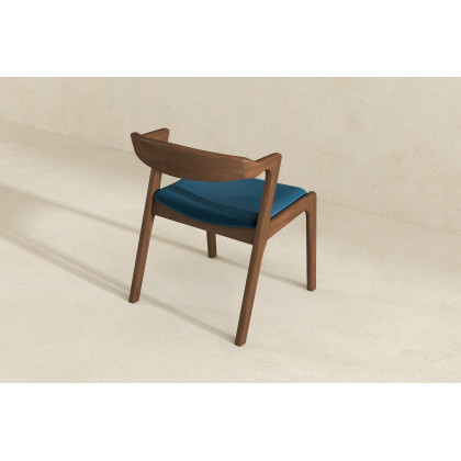 Ashcroft Dakota Velvet Upholstered Solid Wood Dining Chair (Set Of 2) - Blue