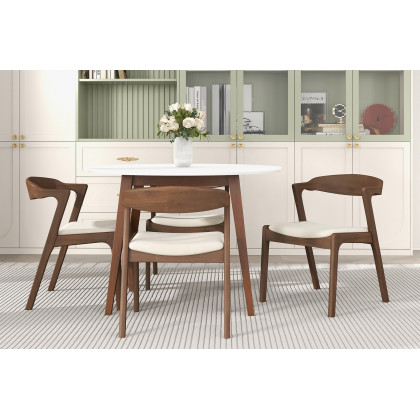 Ashcroft - Dakota Upholstered Solid Wood Dining Chair (Set Of 2)