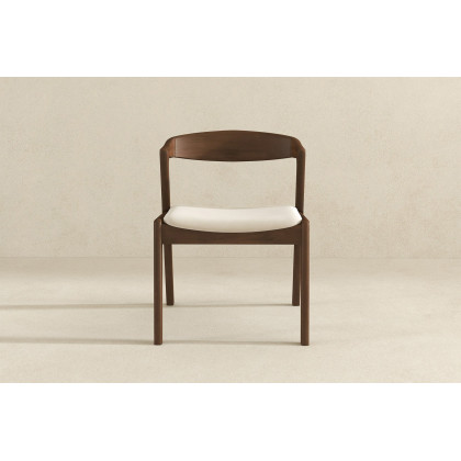 Ashcroft Dakota Velvet Upholstered Solid Wood Dining Chair (Set Of 2) - Cream