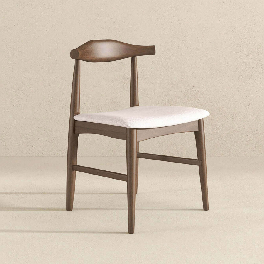 Ashcroft - Damian Mid-Century Solid Wood Dining Chair