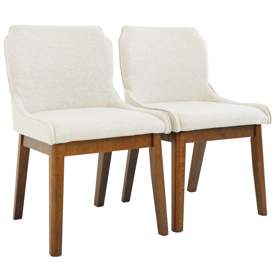 Ashcroft - Ellis Dining Chair Set of 2 in Beige Linen