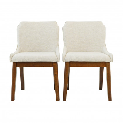 Ashcroft - Ellis Dining Chair Set of 2 in Beige Linen