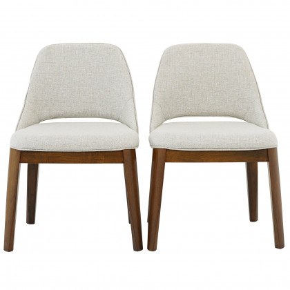 Ashcroft - Weston Dining Chair Set of 2 - Beige Linen