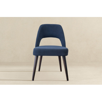 Ashcroft Juliana Mid-Century Modern Fabric Dining Chair (Set Of 2) - Blue
