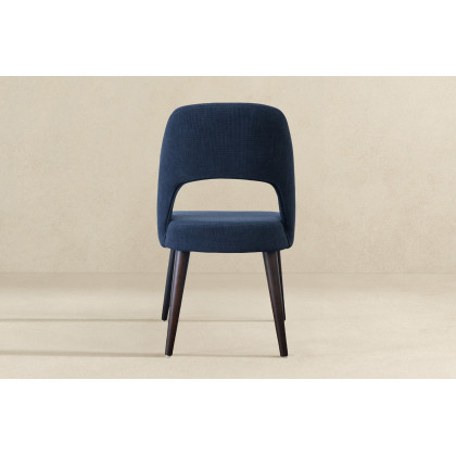 Ashcroft Juliana Mid-Century Modern Fabric Dining Chair (Set Of 2) - Blue