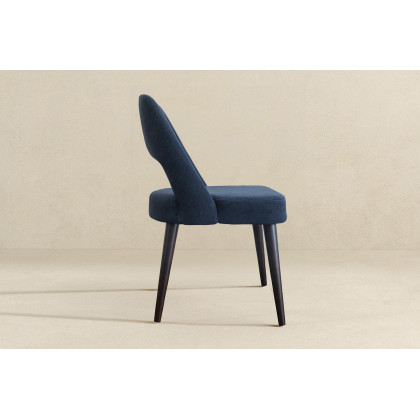 Ashcroft Juliana Mid-Century Modern Fabric Dining Chair (Set Of 2) - Blue