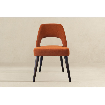 Ashcroft Juliana Mid-Century Modern Fabric Dining Chair (Set Of 2) - Burnt Orange
