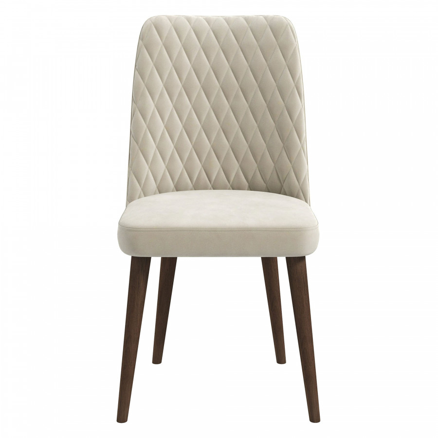 Ashcroft Katie Velvet Dining Chair (Set Of 2) - Beige