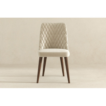 Ashcroft Katie Velvet Dining Chair (Set Of 2) - Beige