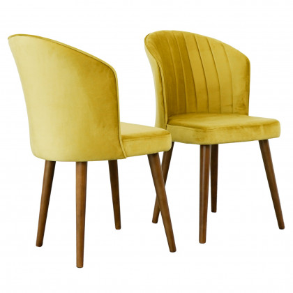 Ashcroft Parsons Dining Chair (Set of 2) - Gold Velvet