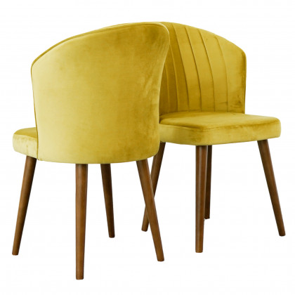 Ashcroft Parsons Dining Chair (Set of 2) - Gold Velvet