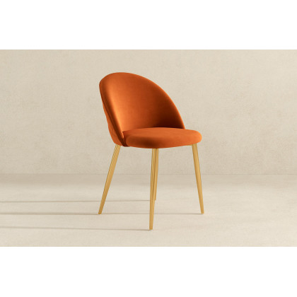 Ashcroft Marion Mid-Century Modern Dining Chair (Set Of 2) - Orange