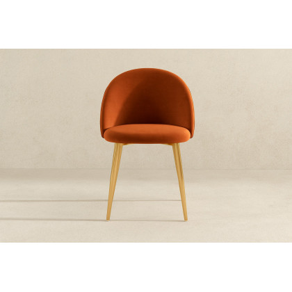 Ashcroft Marion Mid-Century Modern Dining Chair (Set Of 2) - Orange