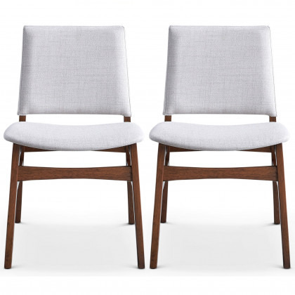 Ashcroft - Gusto Fabric Dining Chair (Set Of 2) in Light Gray