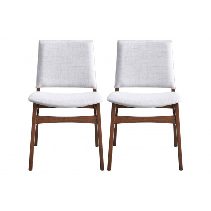 Ashcroft - Gusto Fabric Dining Chair (Set Of 2) in Light Gray