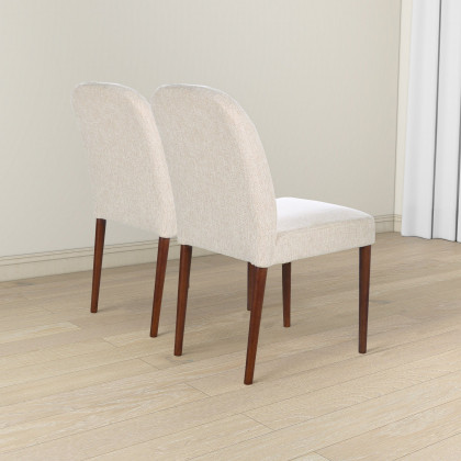 Ashcroft - Capri Beige Fabric Dining Chair (Set Of 2)
