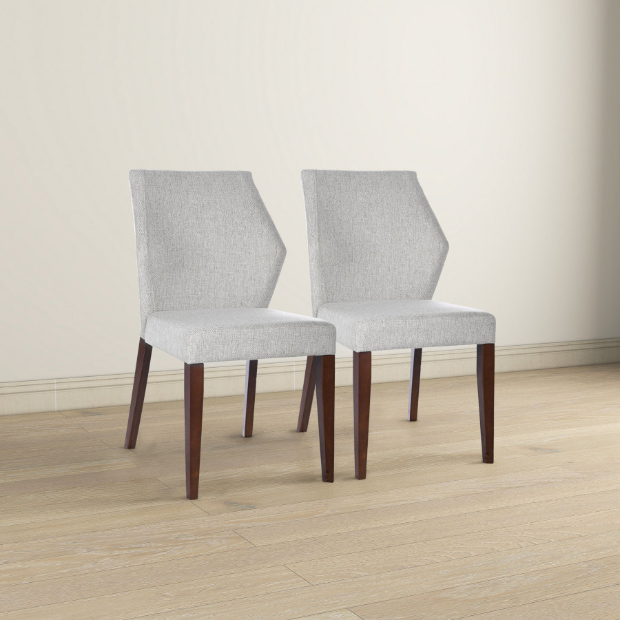 Ashcroft - Luca Light Gray Fabric Dining Chair (Set Of 2)