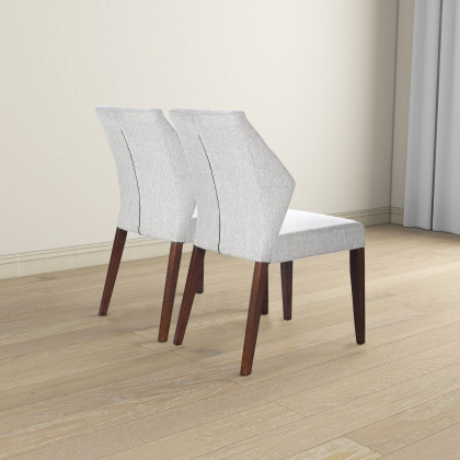 Ashcroft - Luca Light Gray Fabric Dining Chair (Set Of 2)