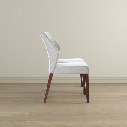 Ashcroft - Luca Light Gray Fabric Dining Chair (Set Of 2)