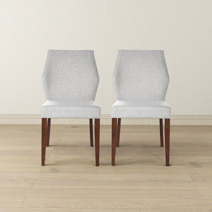 Ashcroft - Luca Light Gray Fabric Dining Chair (Set Of 2)
