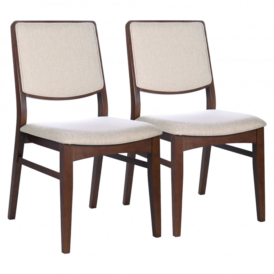 Ashcroft - Skylar Beige Fabric Dining Chair (Set Of 2)