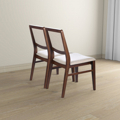 Ashcroft - Skylar Beige Fabric Dining Chair (Set Of 2)