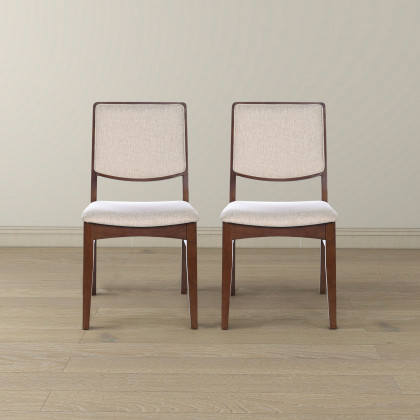 Ashcroft - Skylar Beige Fabric Dining Chair (Set Of 2)