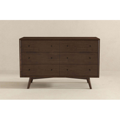 Ashcroft Mid-Century Modern Dresser with 6 Drawer - Walnut