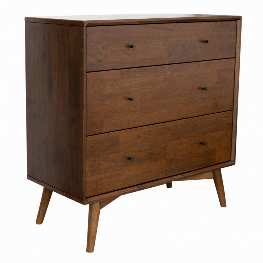 Ashcroft - Caroline Mid Century Modern Solid Wood Dresser 3-Drawer