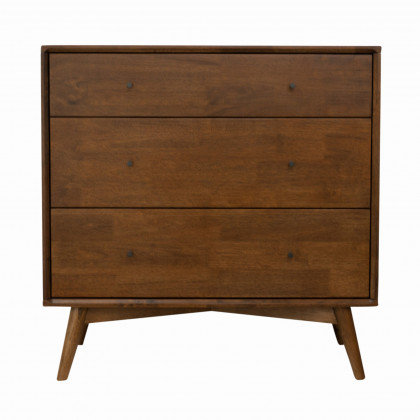 Ashcroft - Caroline Mid Century Modern Solid Wood Dresser 3-Drawer