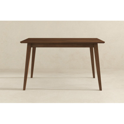 Ashcroft Levi Modern Style Solid Wood Rectangular Dining Kitchen Table - Walnut, 47"
